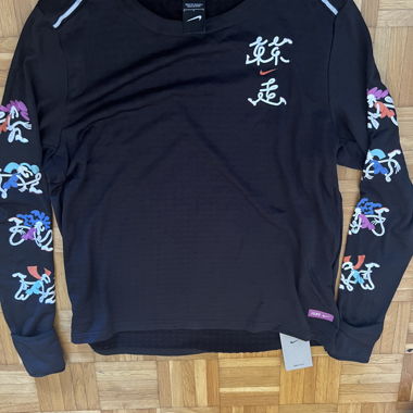 T-shirt Nike à manches longues noir