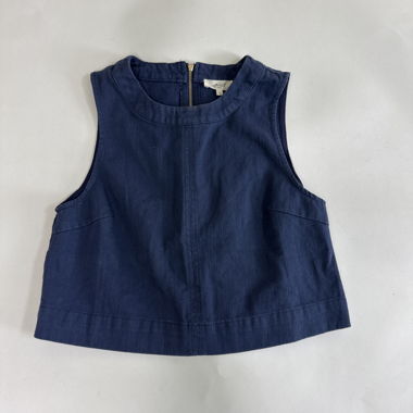 ycoo Blaues Denim-Top ohne Ärmel
