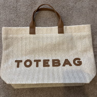 Tote bag sac cabas Strohtasche
