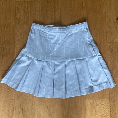 Jupe plissée bleu clair