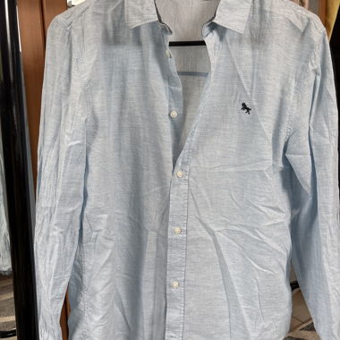 Camicia azzurro chiaro maniche lunghe