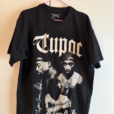 T-shirt nero Tupac