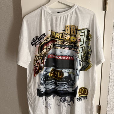Weisses T-Shirt mit Auto motiv