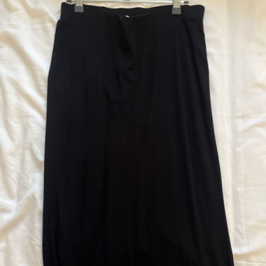 black maxi skirt