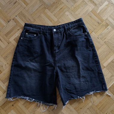 Shorts en denim noir