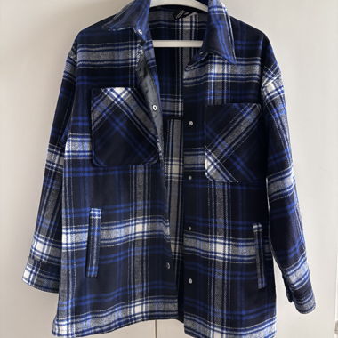 Checked Overshirt Jacket