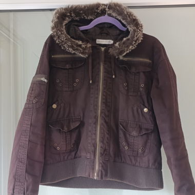 Giacca marrone in stile vintage Y2k