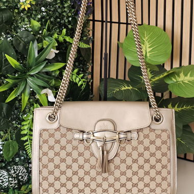 Sac bandoulière beige Gucci