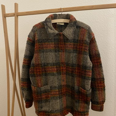 Veste d'automne à carreaux, American Vintage