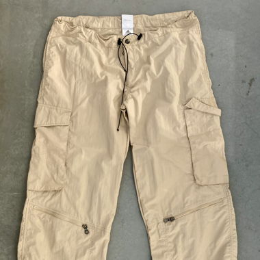Baige adidas track pants