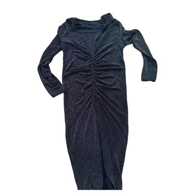 Elegant Glitter Dress with Ruching – Size S/M