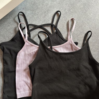 Crop Tops with Spaghetti Straps