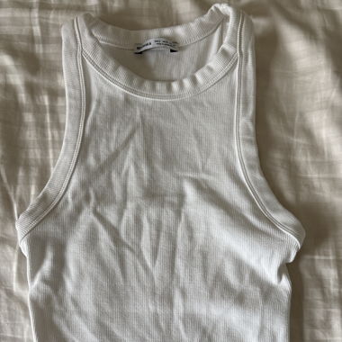 White Bershka Tank Top