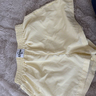 Yellow striped children’s shorts