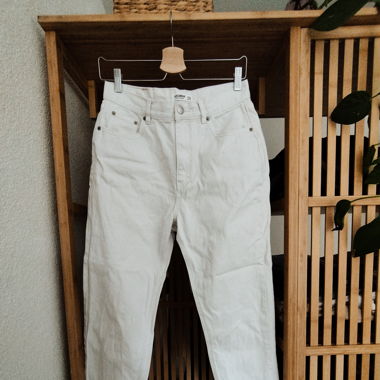 Mom Jeans beige, Gr. 40