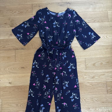Tuta navy con motivo in taglia XS