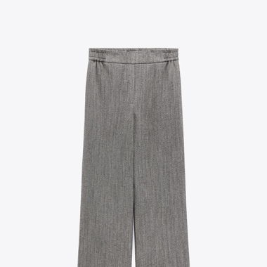 Zara herringbone wide pants
