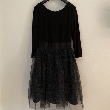 Swing-Kleid in Schwarz