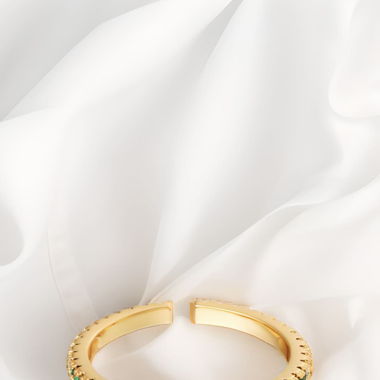 Green Mineral Shine Ring (Adjustable)