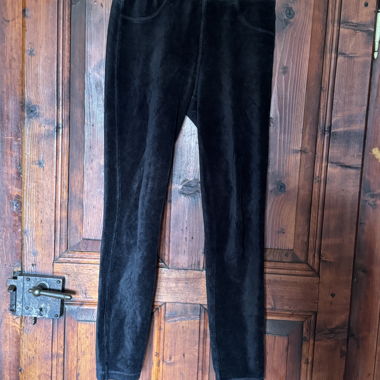 Pantalon noir en velours Benetton
