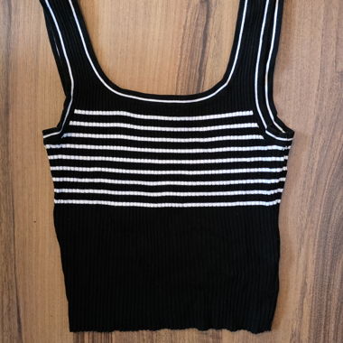 H&M Striped Knit Top