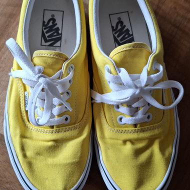 Gelbe Vans Canvas-Sneaker
