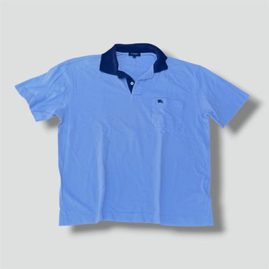 Polo vintage Burberry London bleu bébé