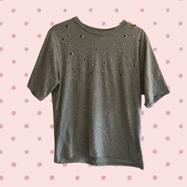 T-shirt à œillets
