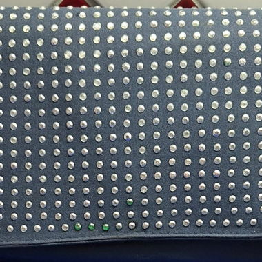 Sac à main clouté env. 30 cm
