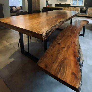 ESSTISCH AKAZIE MASSIV 220x100cm Winter Sale%