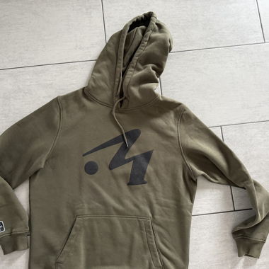 Khaki Hoodie con logo, taglia 7XL