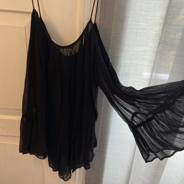 schwarze Bluse 
