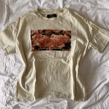 Bershka T-Shirt with Flower Print