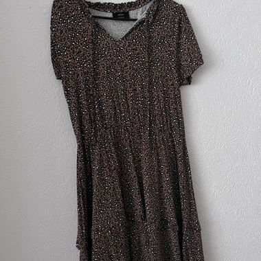 Leopardenmuster Kleid