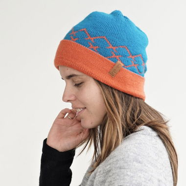 Beanie - reversible made of alpaca wool