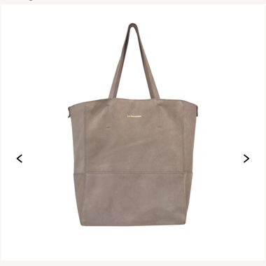 Sac cabas en suède/taupe