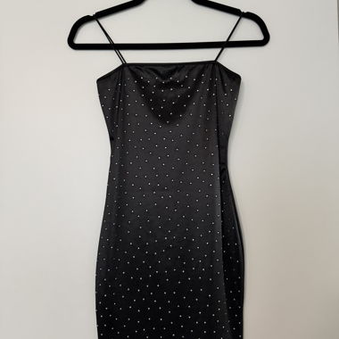 Dress with rhinestones