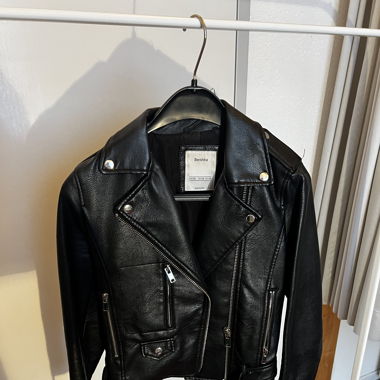 Cropped Lederjacke