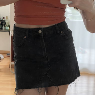topshop denim skirt
