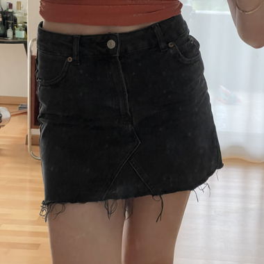 topshop denim skirt