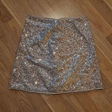 pailletten minirock