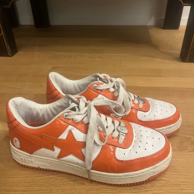 BAPE Orange White Sneakers