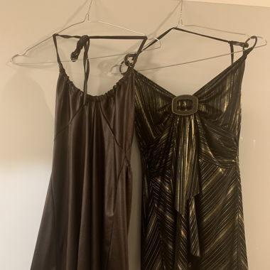TWO LONGTOPS/MINIDRESS CLUBBING 70S STYLE XS/S