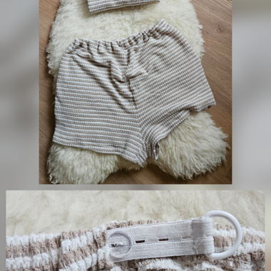 Maternity two-piece set with top and shorts