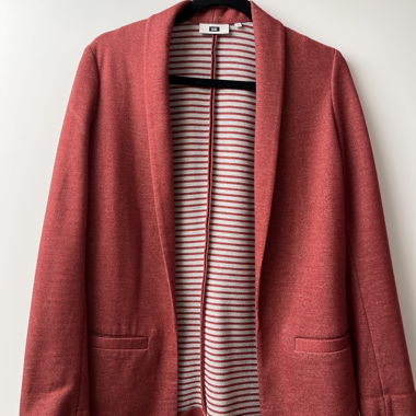Blazer in jersey color ruggine, taglia 38