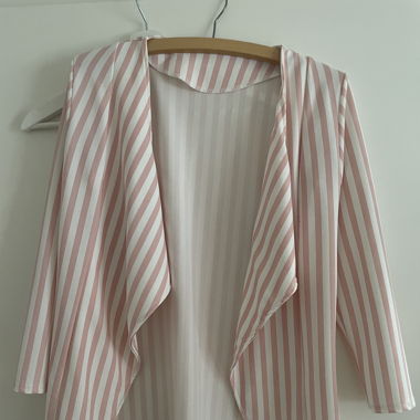 White and pink blazer