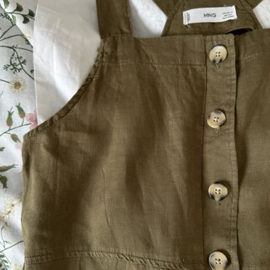 Mango salopette lino