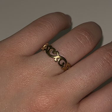 Vibtage oriental Gold Ring