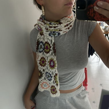 Sciarpa lavorata a maglia