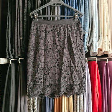 Morgan Black Lace Pencil Skirt